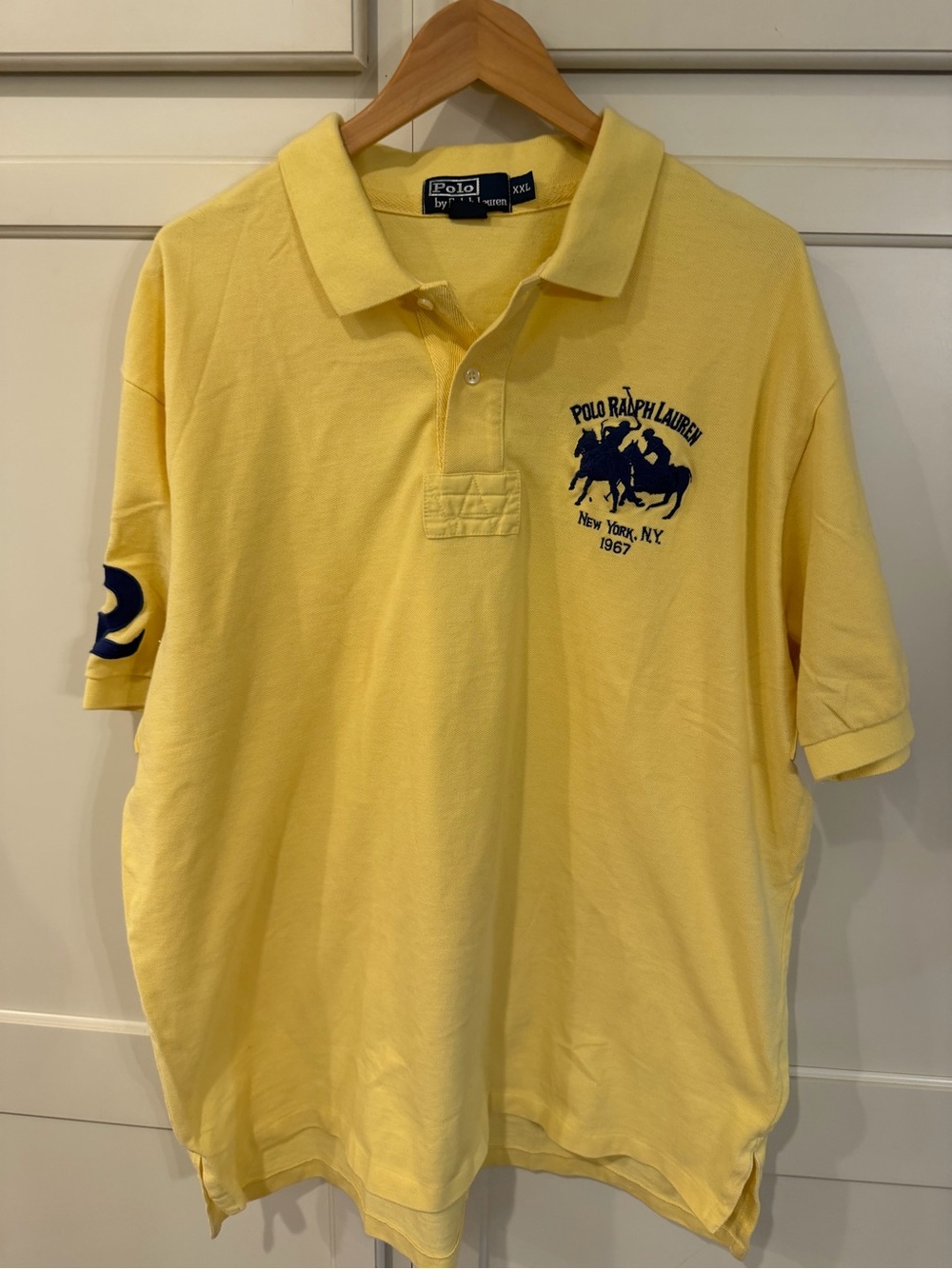 Polo by Ralph Lauren Yellow Polo with Navy Embroidered Logo